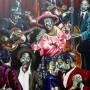 Bluesband mit Tanzpaar Acryl