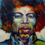 Jimi Hendrix Portrait Acryl